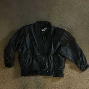 Vintage Black Leather Jacket